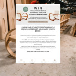 Win a Pair of Limited Edition French Modernist Armchairs Worth $2,200 from Larkwood Furniture