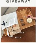 Win a Kikki.k Hazelnut Desk Bundle and a Fine-Day Folding Tray Worth over $425 from Kikki.k and Fine-Day