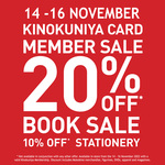 [Kinokuniya Card] 20% off Books, 10% off Stationery - in-Store Only (Excluding Items on Offer) @ Books Kinokuniya