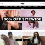 30% off Sitewide + $10 Delivery ($0 with $50+ Order) @ Edge Clothing