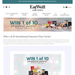 Win 1 of 3 Sensational Summer Prize Packs Worth over $1,300 or 1 of 7 Minor Prizes Eat Well Magazine