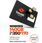 Boost Mobile 140GB 12-Month SIM for $170 (Was $200) - New Customers Only @ Boost