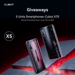 Win 1 of 5 Cubot X70 Smartphones from Cubot