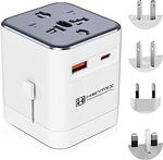 HEYMIX Universal Travel Adapter with One USB A and USB C $12.49 + Delivery ($0 with Prime/ $39 Spend) @ Chargerking Amazon AU