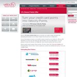 Velocity 15% Bonus on Points from Credit Card!