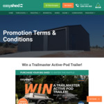 Win a Trailmaster Active-Pod Trailer Worth $9,975 from Easyshed [Purchase a Big Shed over $15,000]
