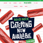 2 Burritos for $16.40 Pick up /+ Delivery @ Mad Mex via Menulog