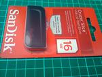 SanDisk 16GB Cruzer Slice USB2.0 Flash Drive Capless $9.99 at ALDI