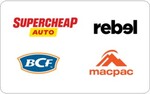 10% off The Super Gift Card (Supercheap Auto, Rebel, BCF, Macpac) @ Giftz.com.au
