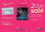 2 Day Sale on Harbour Town Shopping Centre 30 Nov and 1 Dec 2012. Melbourne Only