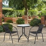 Marquee Black 3-Piece Wicker Bistro Set $69 + Delivery / C&C / in-Store @ Bunnings