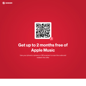 1 Month or 2 Months Free Apple Music via Shazam