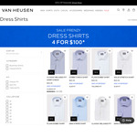 Dress Shirt $25 Each + $7.95 Delivery ($0 with $100 Spend/ In-Store) @ Van Heusen