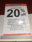 Myer 20% off Small Electrical Kitchen Appliances, Electrical Personal Care, Vacuum Cleaners
