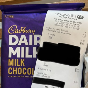[SA] Cadbury Dairy Milk 360g Block $3.40 @ Woolworths (Seaford Meadows)