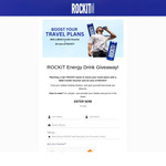 Win $500 Contiki Voucher and 24 Cans of ROCKIT Energy Drinks