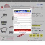 Adventure Kings Battery Box & Illuminator LED Head Torch $49.90 ($23 off) + Shipping ($0 C&C) @ 4WD Supa Centre