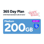 Kogan Mobile Prepaid Plan Medium 365 Days 200GB $139 @ Kogan