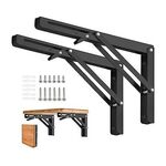AUTOHJ 8" Folding Metal Shelf Brackets 2 Pcs $9.69 + Delivery ($0 with Prime/ $59 Spend) @ Maker Alliance via Amazon AU