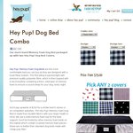 Hey Pup - Memory Foam Dog Bed Combo Bonus -Save 5% + FREE 6 Pigs Ears - Worth $23