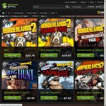 [Steam] Borderlands 2 - $16.65, Season Pass - $13.98, Single DLC - $5.58 at GMG