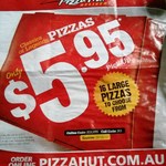 Pizza Hut Any Classics or Legends Pizza $5.95 Pickup Only. Expires 28/10/13