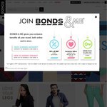 50% off Socks at Bonds.com.au and $30 Trackies