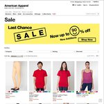 Up to 90% off @ American Apparel Online