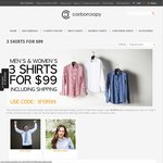 3 Shirts for $99 @ CarbonCopyShirts.com.au Including Free Shipping