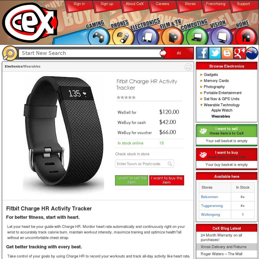 second hand fitbit