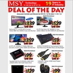 SanDisk SSD Plus 240GB $99, LG IPS 29" 29UM57-P Monitor $359 & Other Deals @MSY Currently Instore