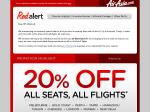 20% off All Seats, All Flights on AirAsia X (Use The Link to Get The Deal)