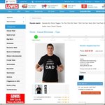 $0 Shipping - No Minimum Spend (World's Greatest Dad Tee $7.95) @ Lowes
