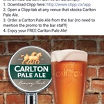Free Carlton Pale Ale via Clipp app