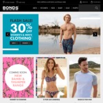 Bonds 30% off All Women's & Men's Clothing - Online Only