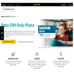 Optus 140GB Data (70GB + 70GB Bonus Data) on Our $70 BYO Data SIM Plan