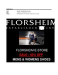 50% OFF Florsheim E store for Friends & Family
