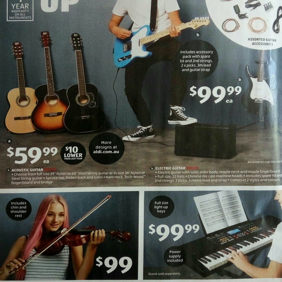 Aldi guitar deals