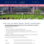 Win the Ultimate Royal Ascot Experience in London for 2 Worth $4,880 from Morphettville