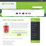Apple Cider Vinegar Capsules - $59 AUD for 3 Bottles Plus Free Shipping @ Herbal NZ