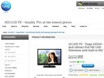 24" LED TV - Tyagi LED24 - 24 inch (60cm) Full HD LED Television with built in HD Tuner  $275 + ~$18 delivery