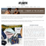 Win a 2-Night Stay at The Atlantic in Byron Bay Plus a Prize Pack Worth up to $1,400 from The Atlantic Byron Bay [No Travel]