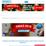 Purchase Any of Selected Floor Cleaning Machines and Receive XMAS Bonus Items (Worth up to $600) @ Duplex Cleaning Machines