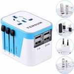 Universal Travel Adapter with 2.4a 4-Port USB for USA EU UK AUS $15.99 + Post (Free with Prime/ $49 Spend) @TendakDirect Amazon