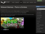 Plants vs Zombies PC (Steam) %66 off - Only $3.20