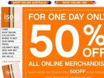50% off at Isoki Australia Online Only - Designer Nappy Bags - Ends Midnight EST 31 May 2011