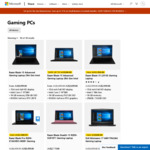 Up to $1500 off Select Gaming PCs (Prices Start from $1,399) + Free Standard Delivery @ Microsoft Store