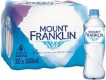 Mount Franklin Still Water 20x 500ml $7.70 + Delivery (Free with Prime / Spend over $39) @ Amazon AU