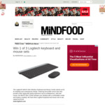 Win 1 of 3 Logitech Keyboard and Mouse Sets Worth $79.95 from MiNDFOOD