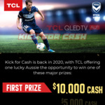 Win $10,000 in Cash + TCL TV's & Signed Melbourne Victory Merch Packs